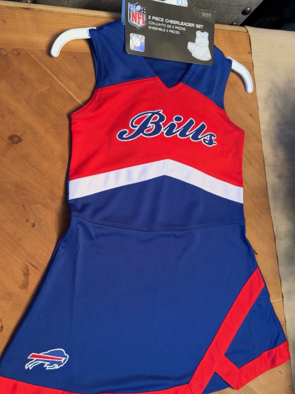 NFL Buffalo Bills Girls Blue & Red Cheerleader One-Piece